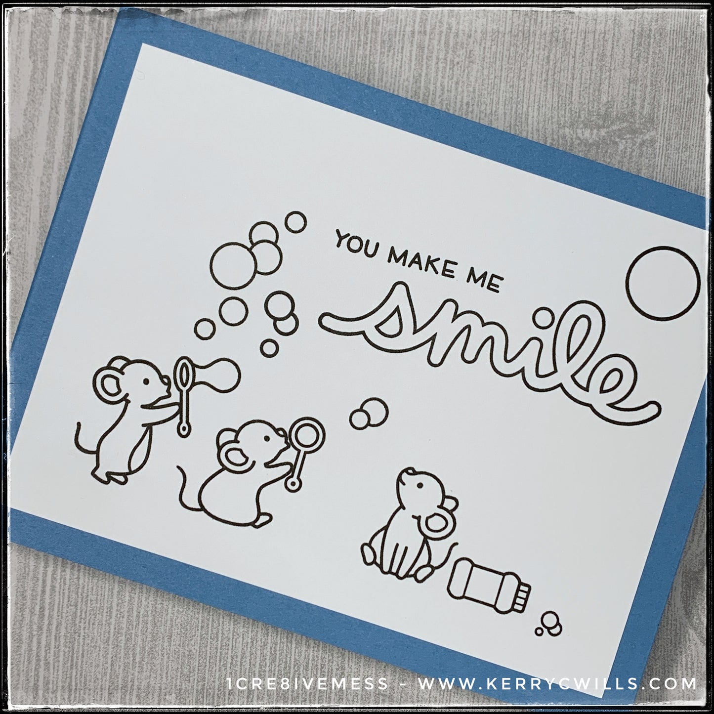 You Make Me Smile Handmade Card