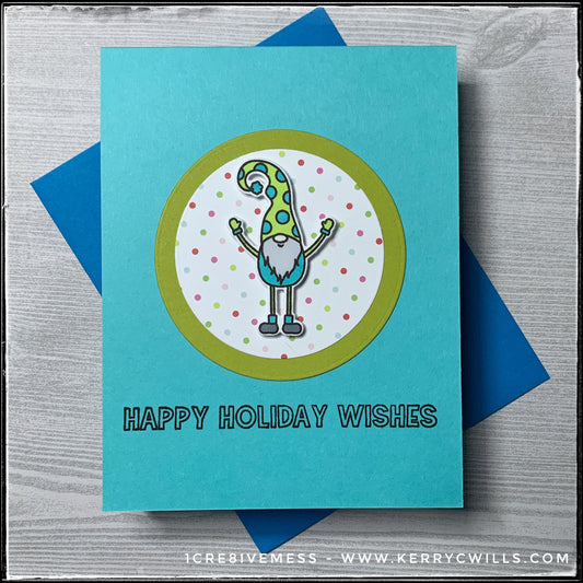 Happy Holiday Wishes Handmade Card