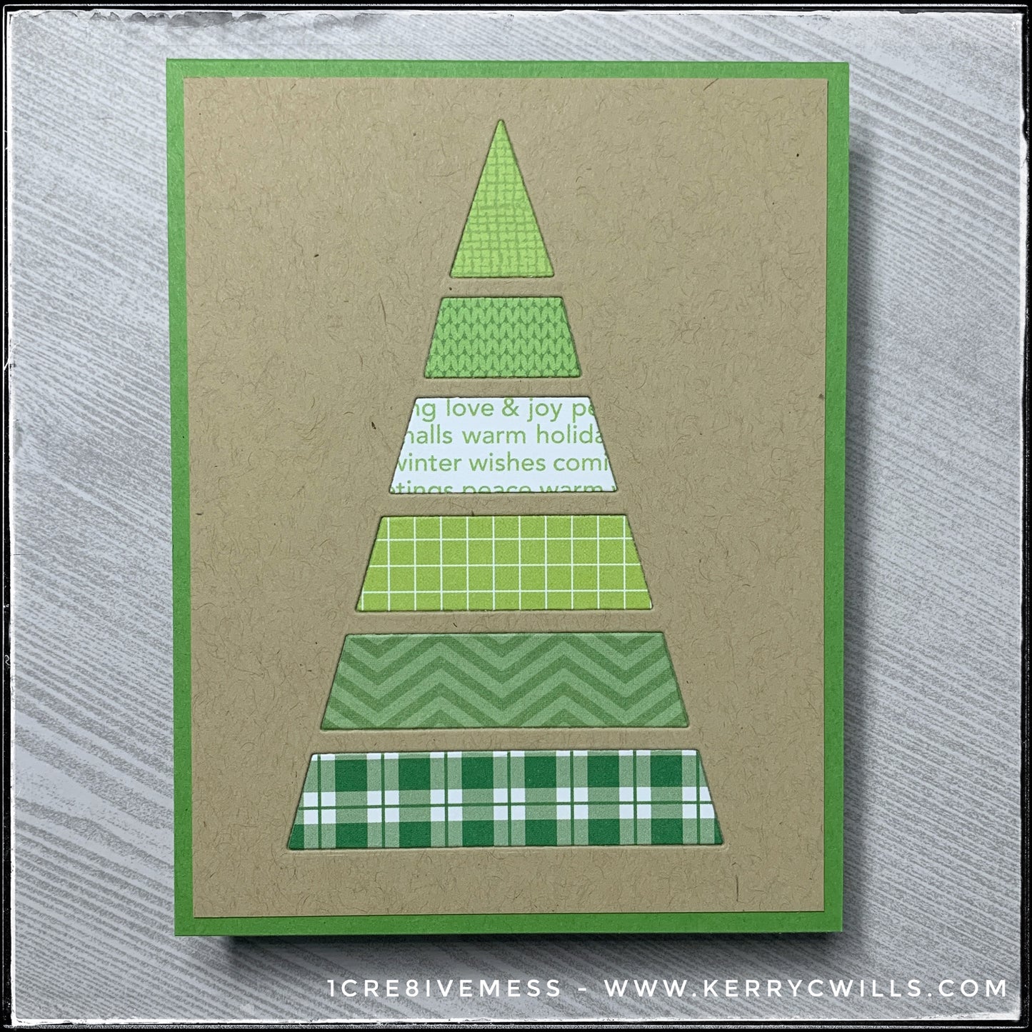 Patterned Tree Handmade Card