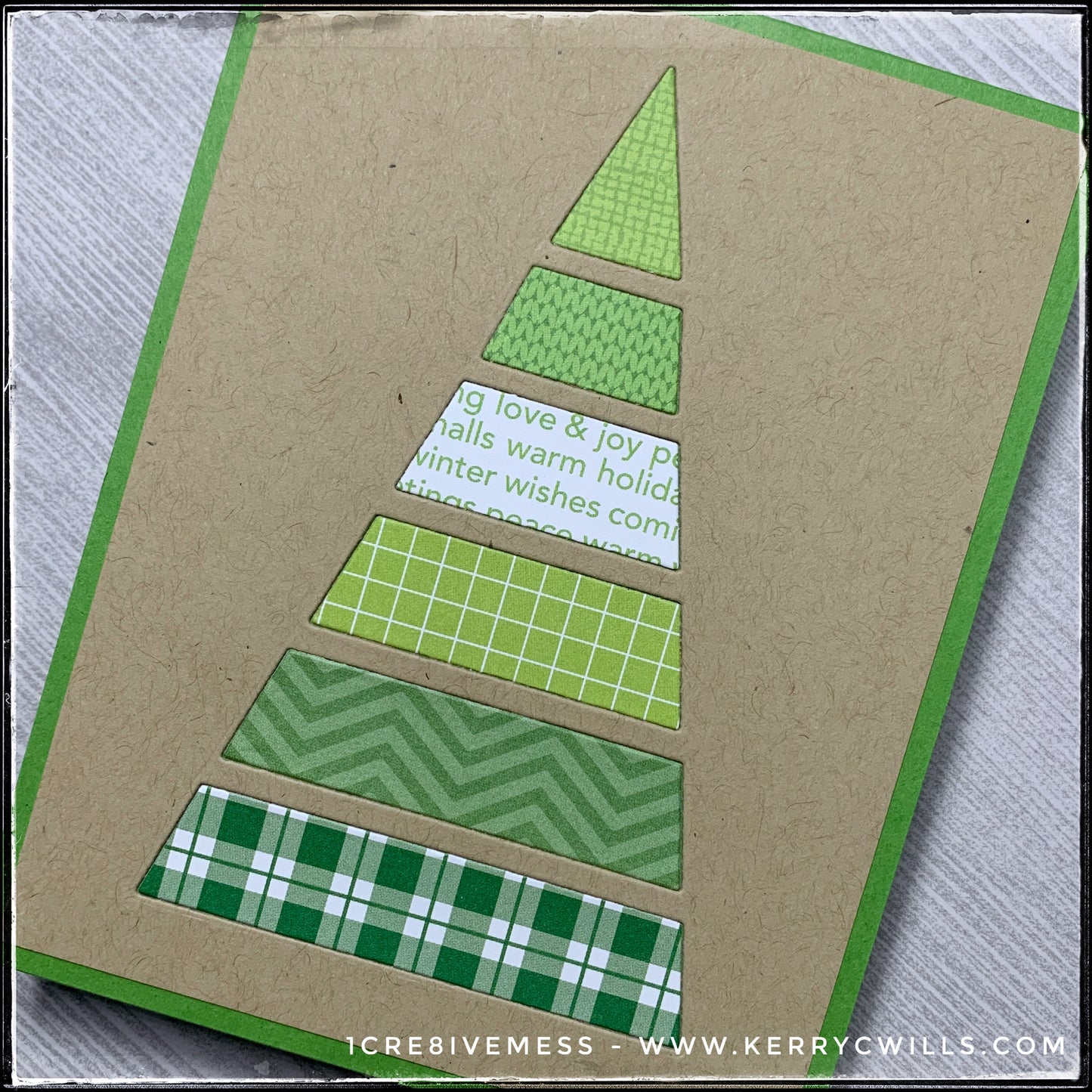 Patterned Tree Handmade Card