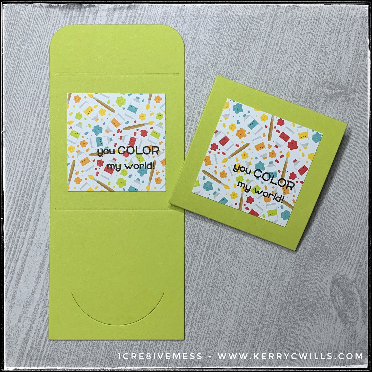 You Color My World [Lunchbox] Handmade Card