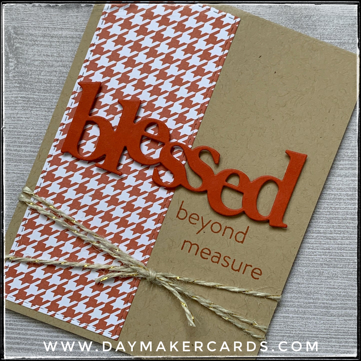 Blessed Beyond Measure Handmade Card