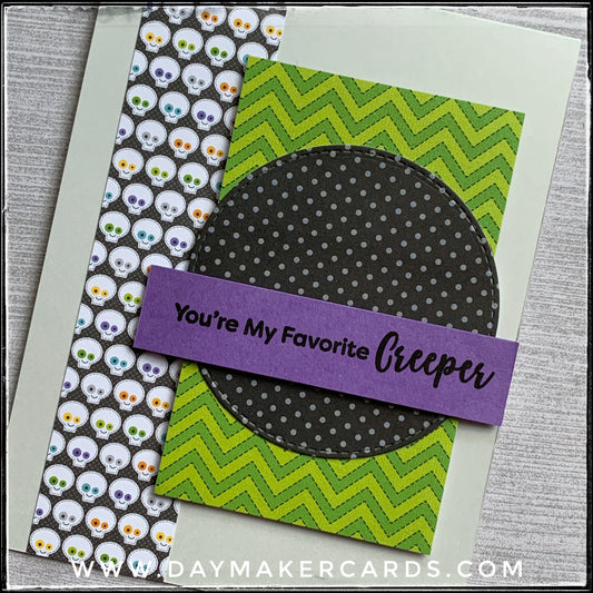 You're My Favorite Creeper Handmade Card
