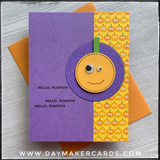 Hello Pumpkin Handmade Card