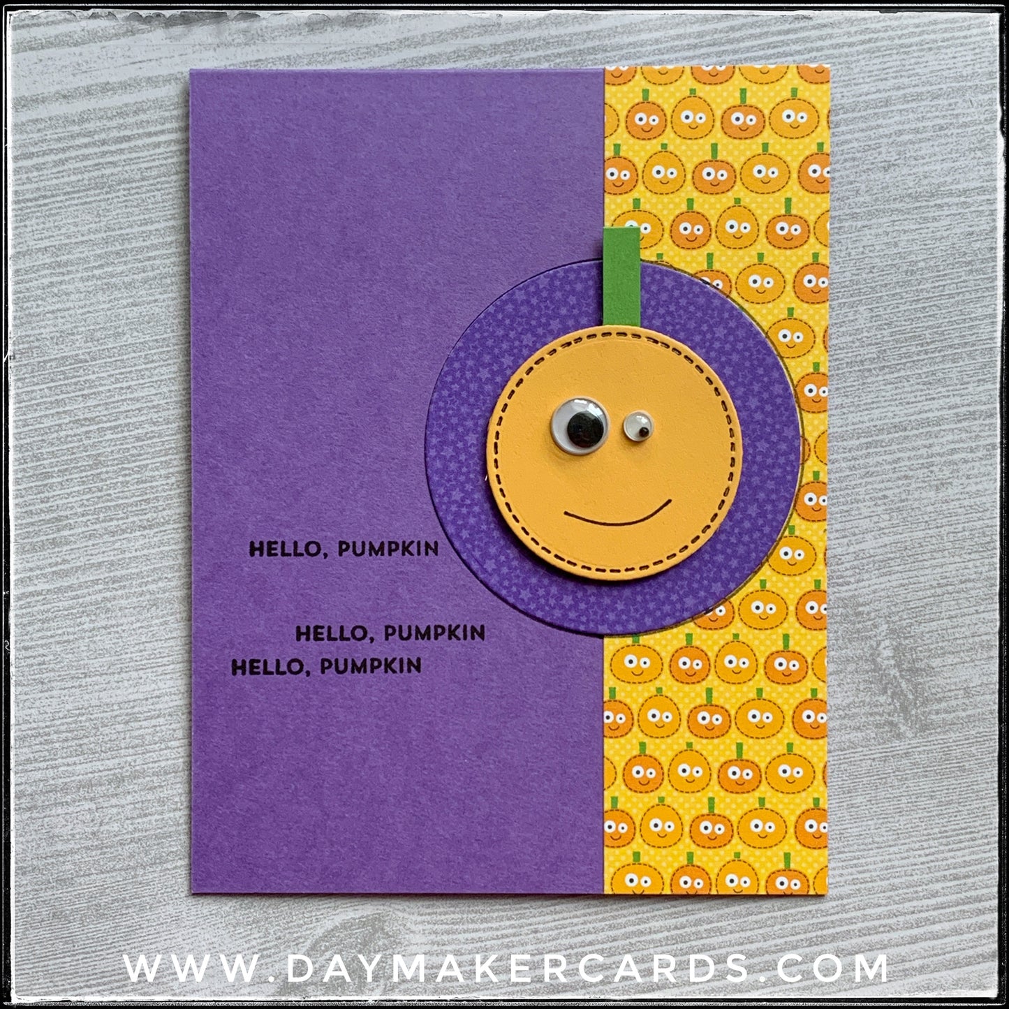 Hello Pumpkin Handmade Card