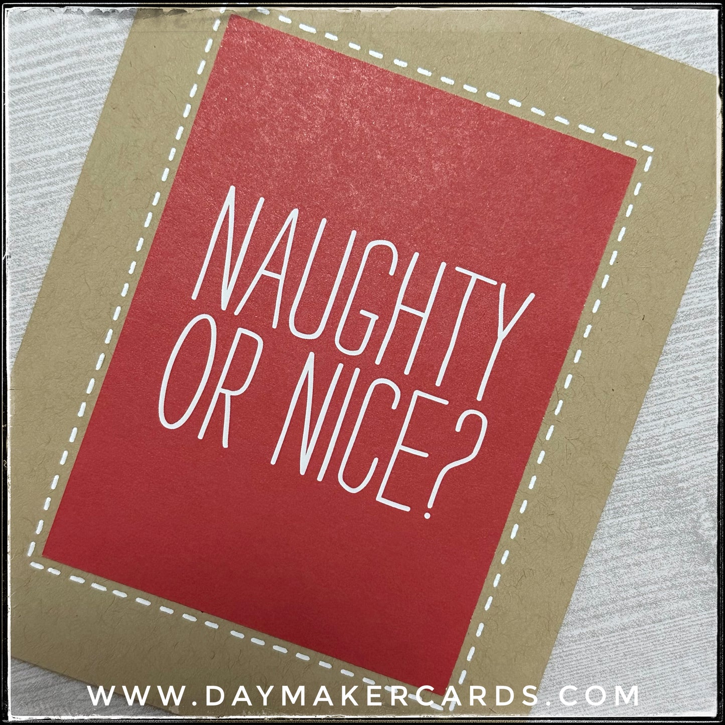 Naughty or Nice Handmade Card