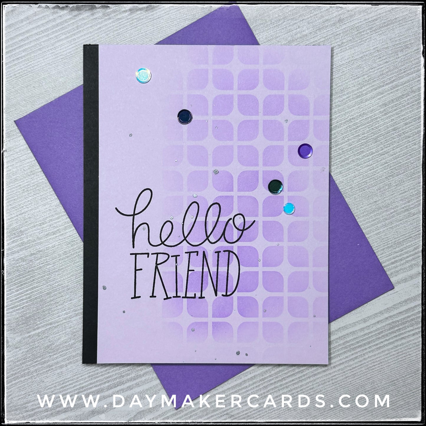 Hello Friend Handmade Card