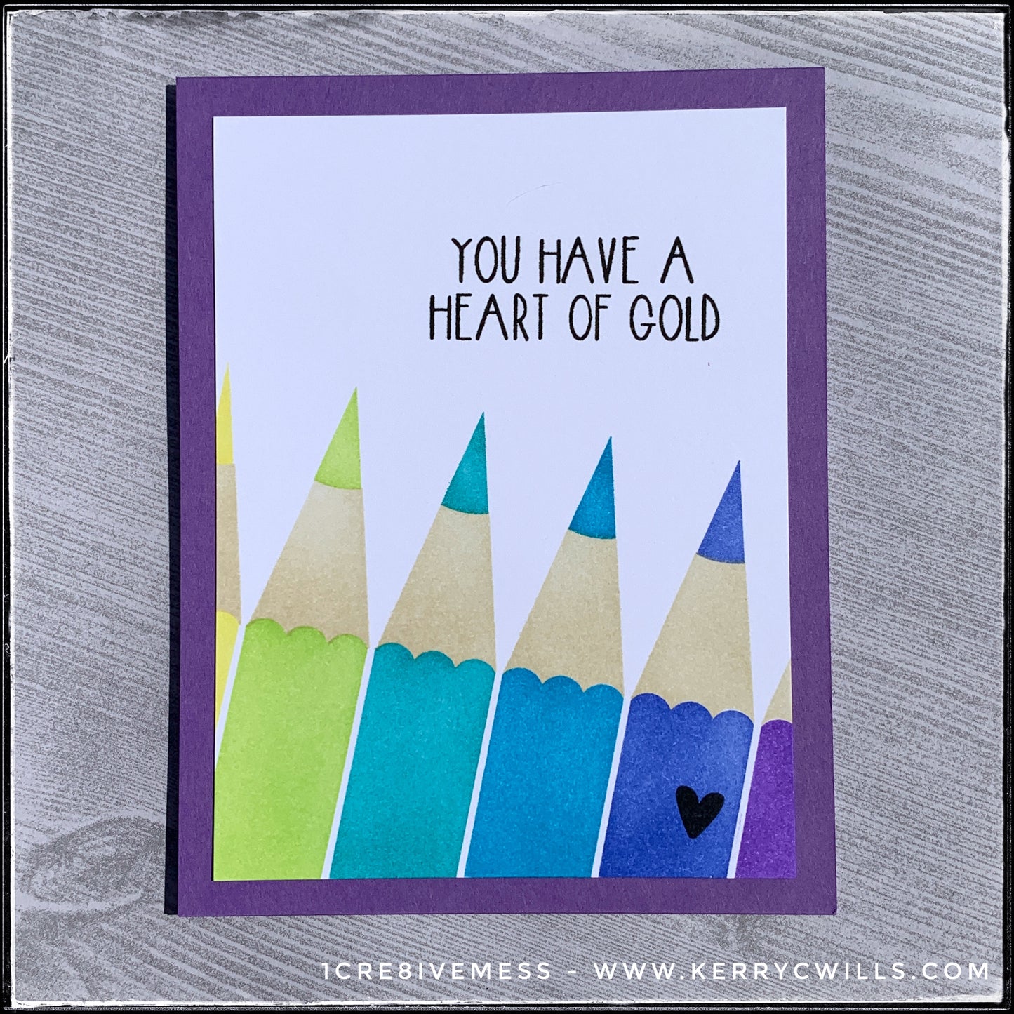 You Have A Heart Of Gold Handmade Card